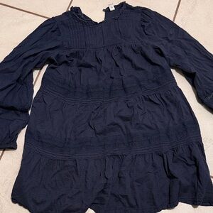 Old Navy Dark Blue Long Sleeve Dress
